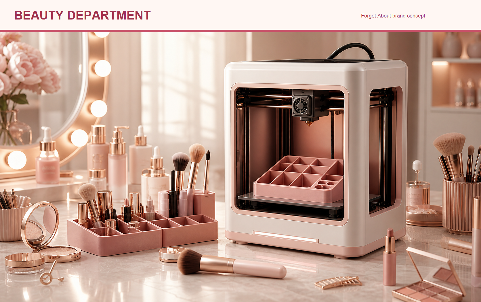 Beauty Department brand concept.