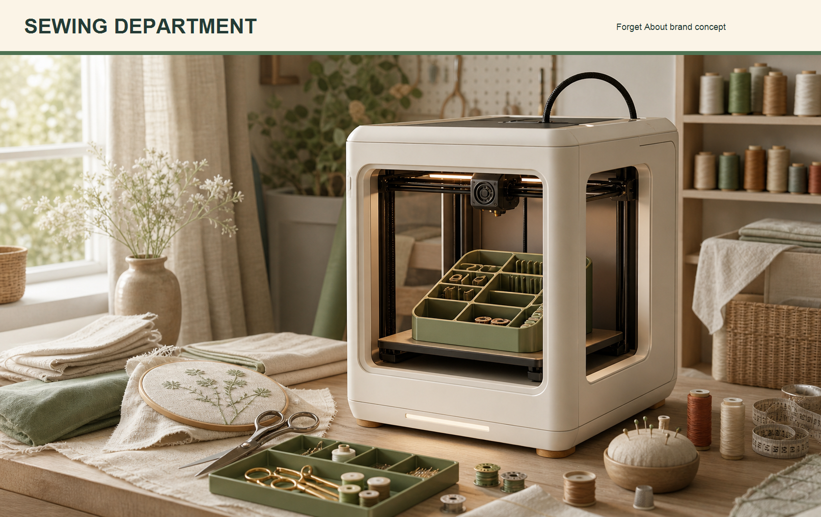 Sewing Department brand concept.